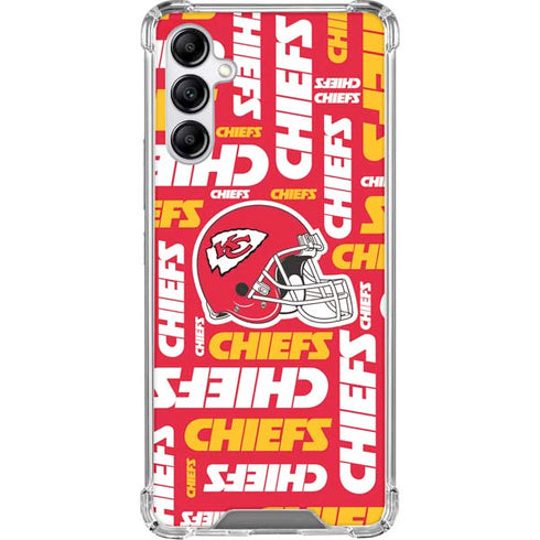 NFL Kansas City Chiefs Red Blast Galaxy A15 5G Clear Case